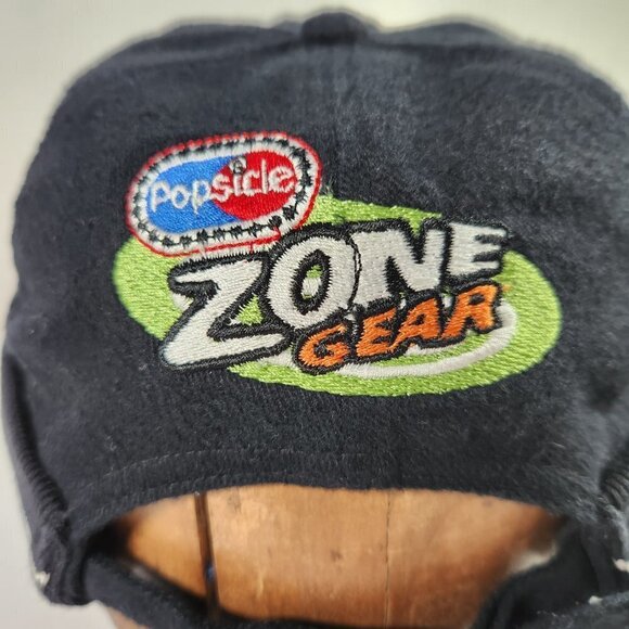 Vintage Beanie Hat Popsicle Zone Gear One Size Black Rare KP Caps - Picture 5 of 7